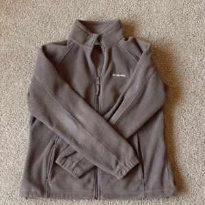 Brown Columbia full zip fleece